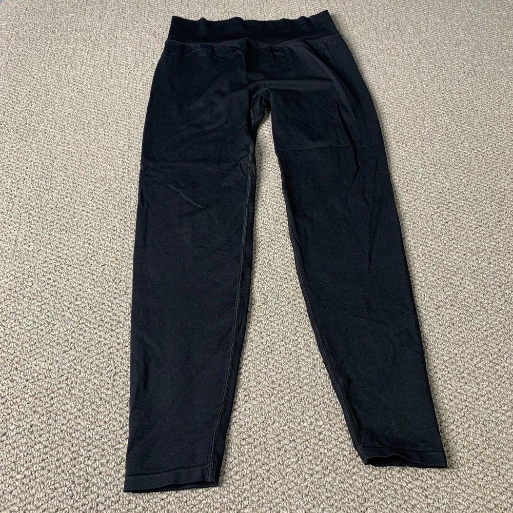 PINK Active Womens Leggings Size Medium Black Pull On Stretch Ankle Athletic